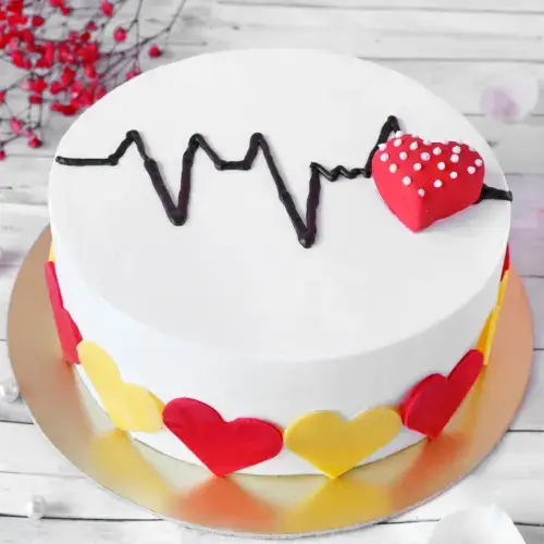  Heartbeat Cake (Half Kg)